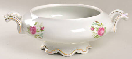 Old Dresden Rose Round Vegetable No Lid