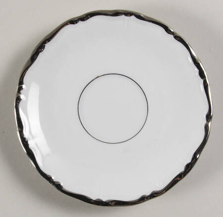 Platinum Princess Saucer for Demitasse Cup