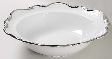 Platinum Princess 9" Round Vegetable Bowl