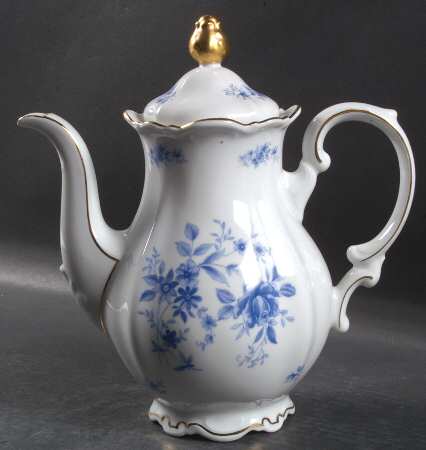Rhapsody In Blue Coffee Pot & Lid by Mitterteich