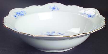 Rhapsody In Blue 9" Round Vegetable Bowl