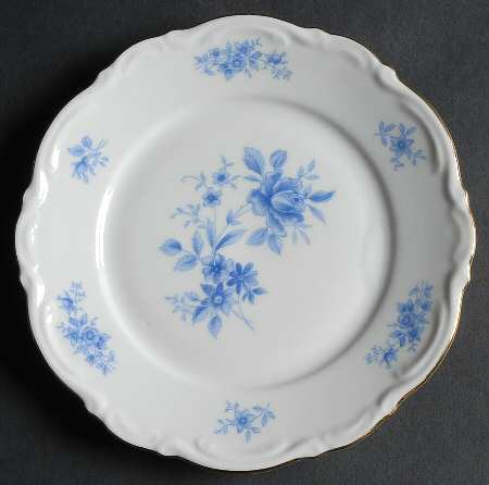 Rhapsody In Blue Bread & Butter Plate