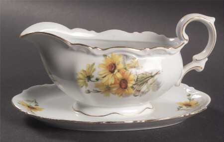 Susan Gravy Boat with Attached Underplate
