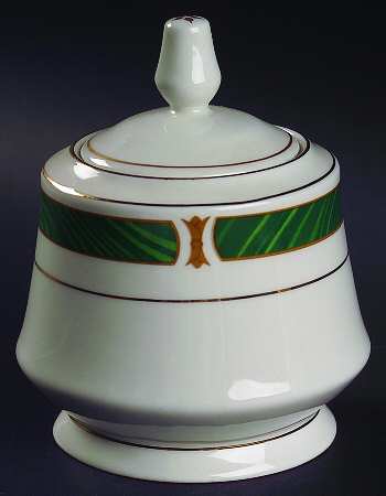 Malachite Sugar Bowl & Lid