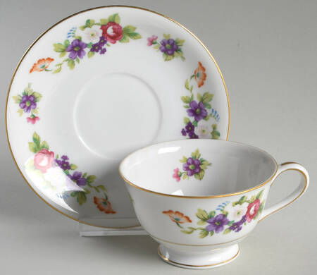 Footed Cup & Saucer Set