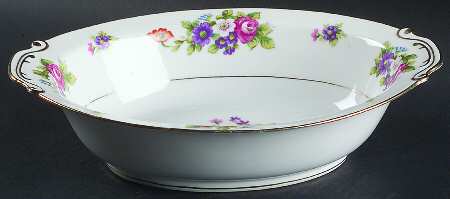 Dresden Rose 11" Oval Vegetable Bowl
