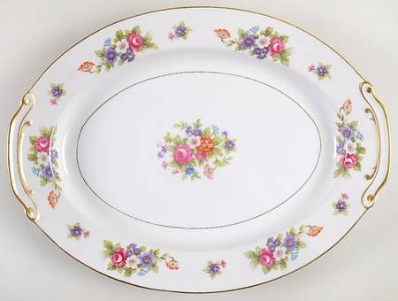 Dresden Rose 16" Oval Serving Platter