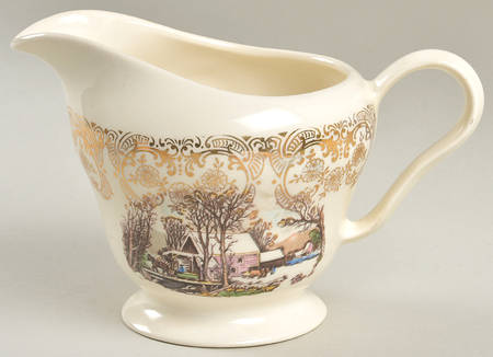 Currier & Ives (Rim, Smooth) Creamer