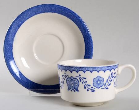 Mtc155 Flat Cup & Saucer Set