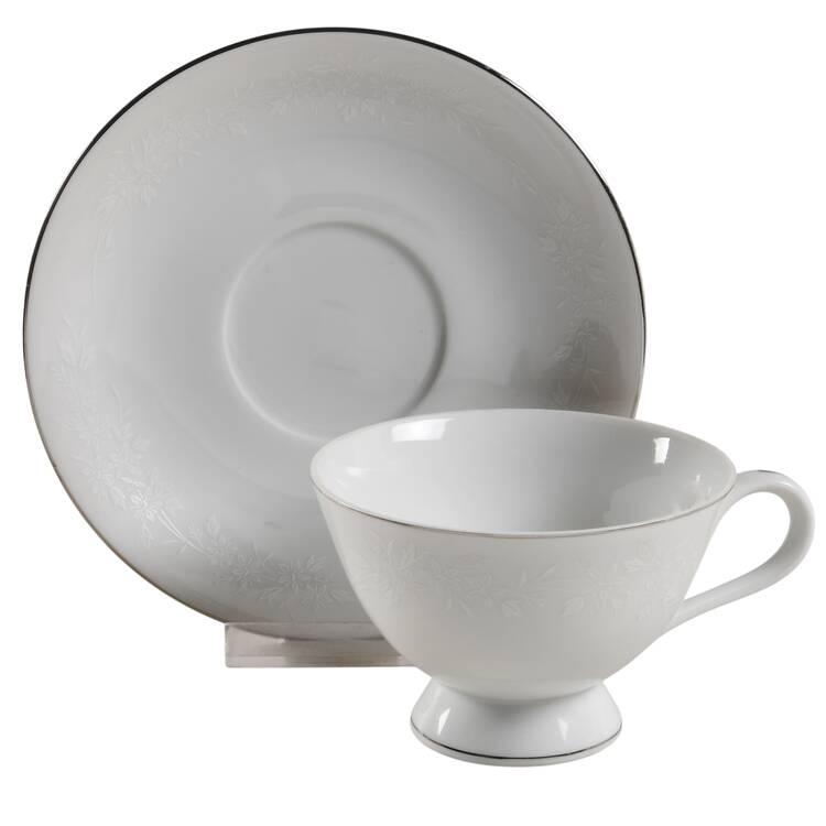 Enchantment Footed Cup & Saucer Set by Modern China & Table Institute