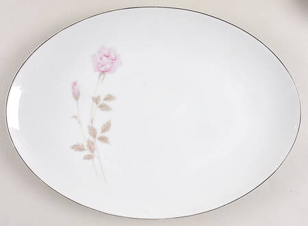 La Rose 14" Oval Serving Platter by Modern China & Table Institute