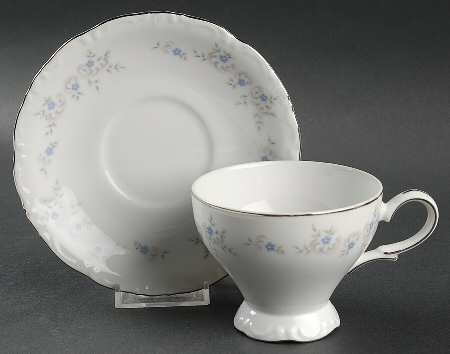 Springtime Footed Cup & Saucer Set