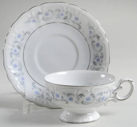 Spring Romance Footed Cup & Saucer Set