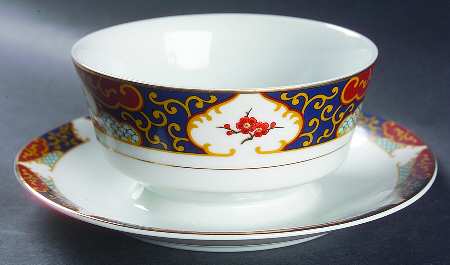 Kyoto Gravy Boat with Attached Underplate