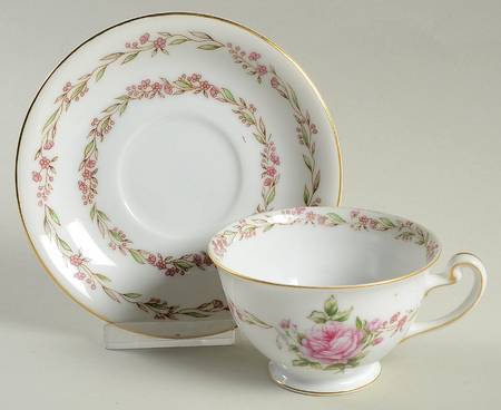 Footed Cup & Saucer Set