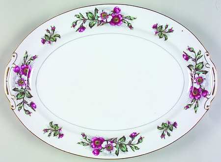Montana Rose 15" Oval Serving Platter