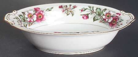 Montana Rose 10" Oval Vegetable Bowl