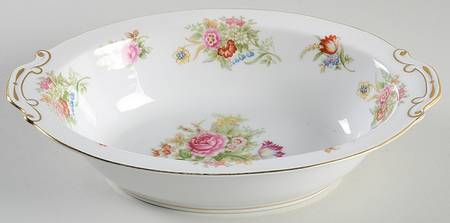 Sunnyvale (No Green Border) 10" Oval Vegetable Bowl