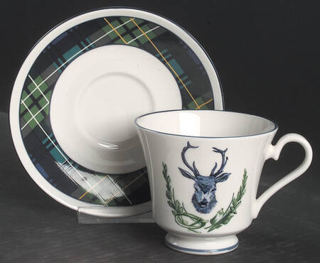 Argyll Footed Cup & Saucer Set