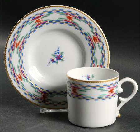 Bargello Flat Cup & Saucer Set