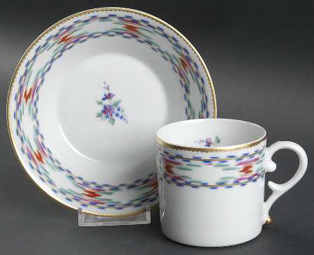 Bargello Flat Cup & Saucer Set