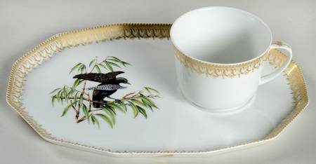 Bird of Paradise Snack Plate & Cup Set