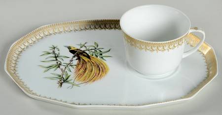 Bird of Paradise Snack Plate & Cup Set