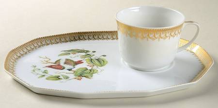 Bird of Paradise Snack Plate & Cup Set