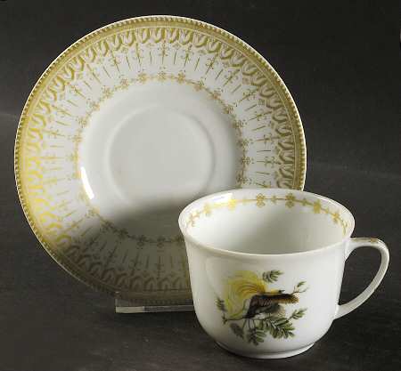 Bird of Paradise Flat Cup & Saucer Set
