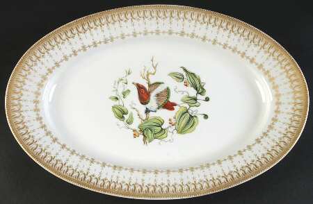 Bird of Paradise 15" Oval Serving Platter