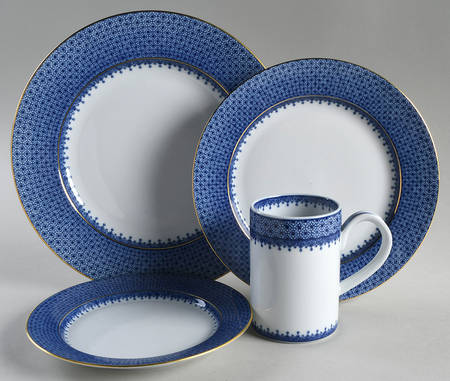 Blue Lace 4 Piece Place Setting