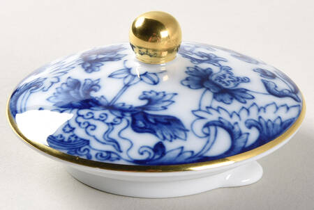 Blue Lace Lid for Tea for Two Teapot