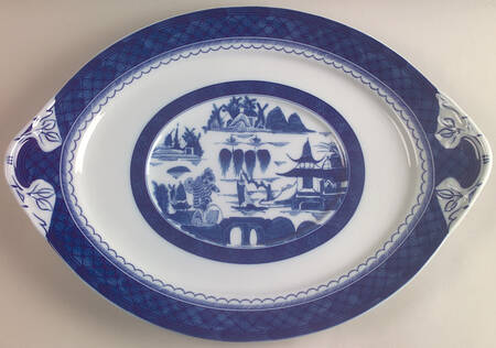 Canton 16" Oval Serving Platter