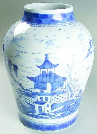 Canton Large Ginger Jar No Lid