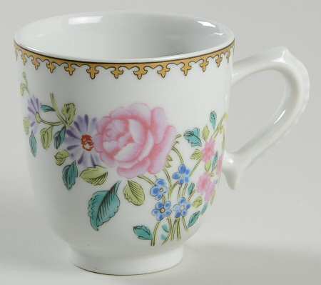 Castle Rose Flat Demitasse Cup