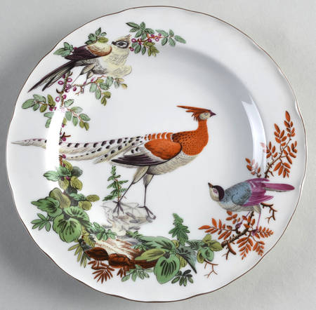 Chelsea Birds Salad/Dessert Plate