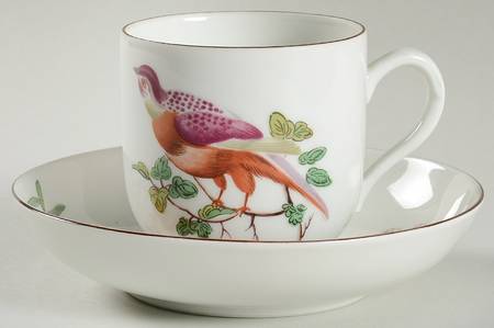 Chelsea Birds Flat Cup & Saucer Set