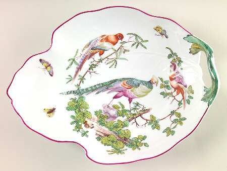 Chelsea Birds 12" Leaf Dish