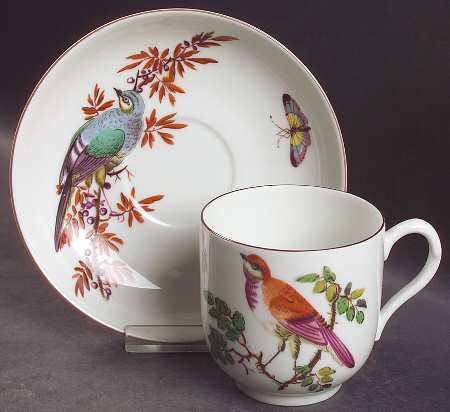 Chelsea Birds Flat Cup & Saucer Set