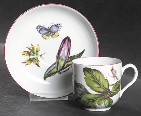 Chelsea Botanical Flat Cup & Saucer Set