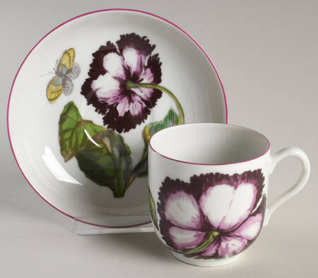 Chelsea Botanical Flat Cup & Saucer Set