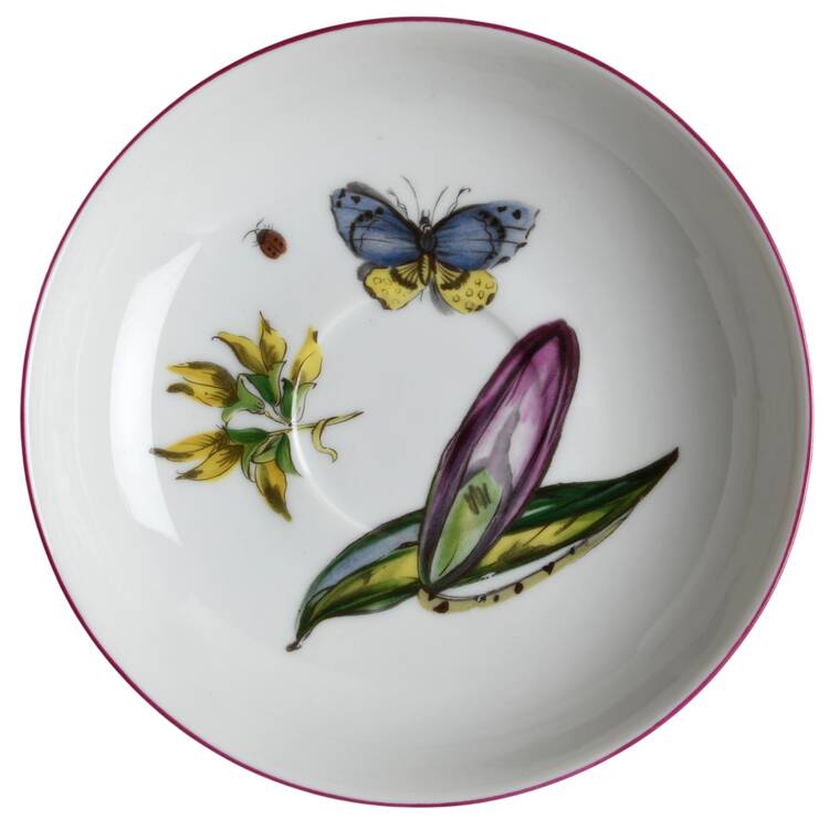 Chelsea Botanical Saucer for Flat Cup