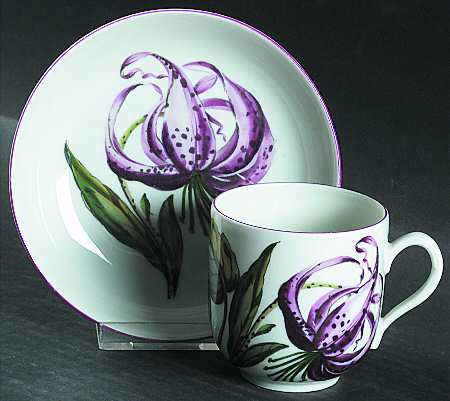 Chelsea Botanical Flat Cup & Saucer Set