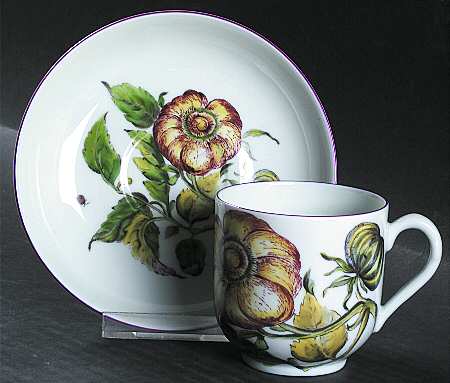 Chelsea Botanical Flat Cup & Saucer Set