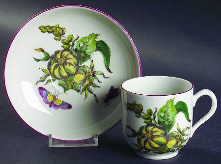 Chelsea Botanical Flat Cup & Saucer Set