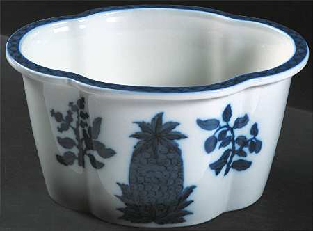 Charleston Blue Pineapple Large Cachepot