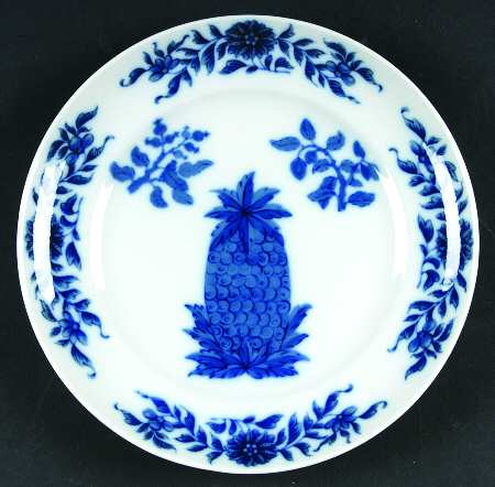 Charleston Blue Pineapple Bread & Butter Plate