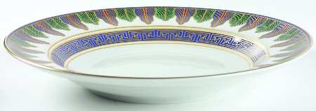 Charleston Feather Large Rim Soup Bowl