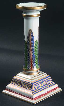 Charleston Feather Single Light Candlestick