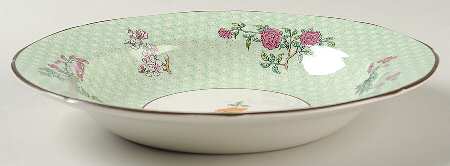 Cornelia Green Rim Soup Bowl